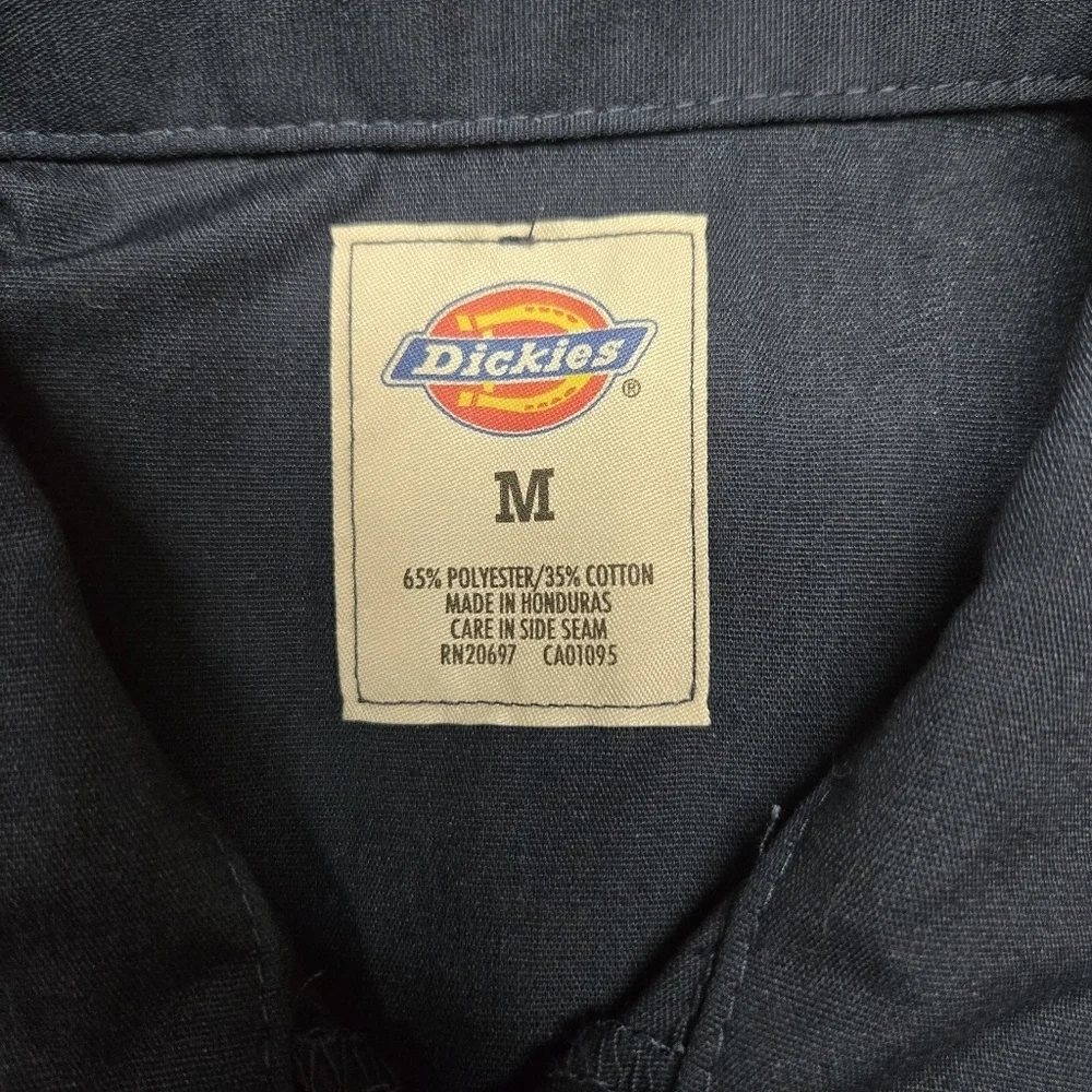 DICKIES | Women's Fitted Work Shirt in Dark Blue/Gray sz M